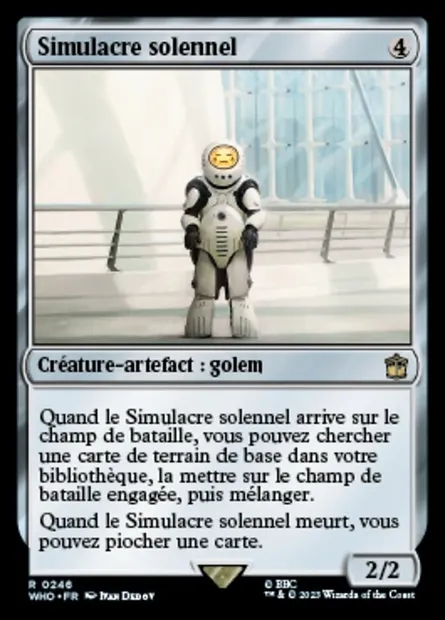 Simulacre solennel, carte Magic WHO 246 — extension Doctor Who