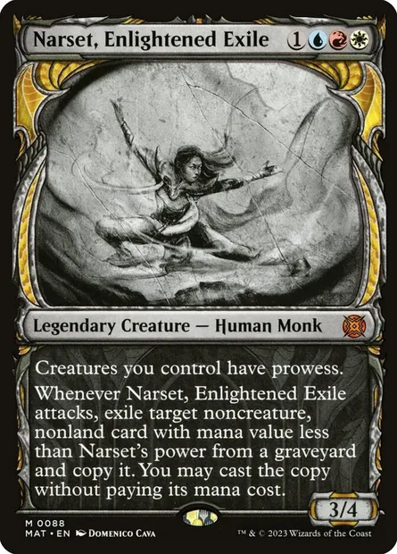 Narset, Enlightened Exile, Magic card MAT 88 — March of the Machine: The Aftermath set