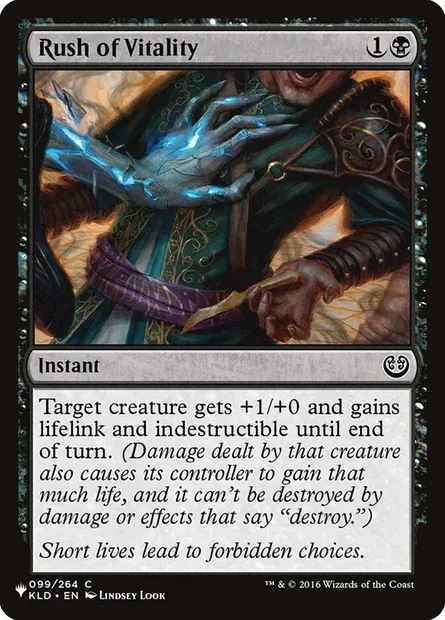 Rush of Vitality, Magic card PLST KLD-99 — The List set