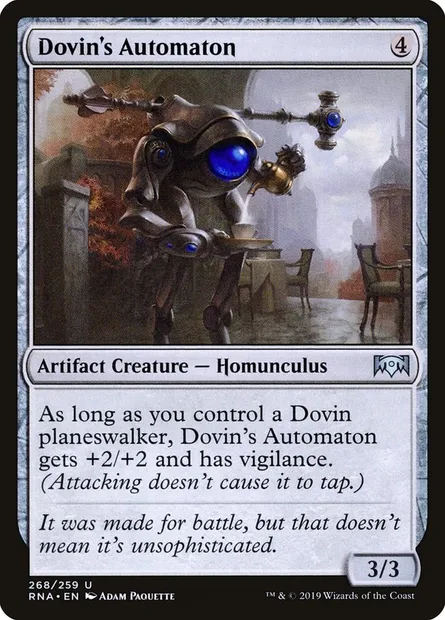 Dovin's Automaton, Magic card RNA 268 — Ravnica Allegiance set