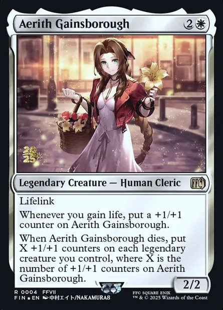 Aerith Gainsborough, Magic card PFIN 4s — Final Fantasy Promos set