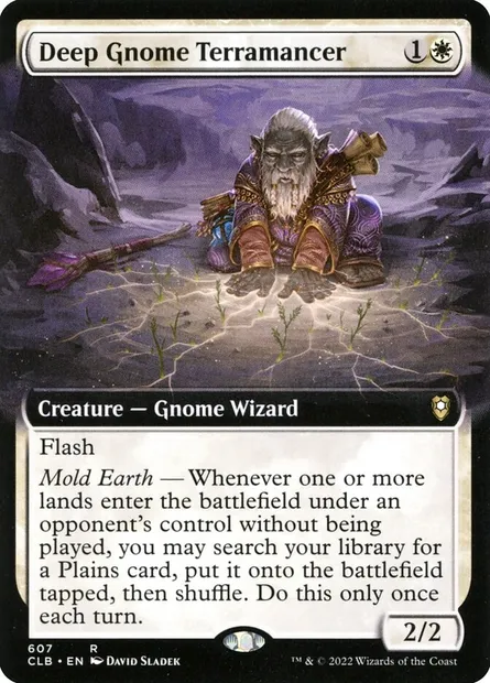 Deep Gnome Terramancer, Magic card CLB 607 — Commander Legends: Battle for Baldur's Gate set