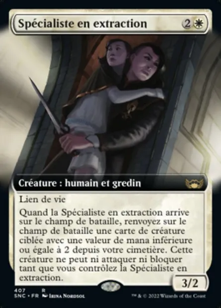 Spécialiste en extraction, carte Magic SNC 407 — extension Les rues de la Nouvelle-Capenna