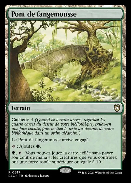 Pont de fangemousse, carte Magic BLC 317 — extension Bloomburrow Commander