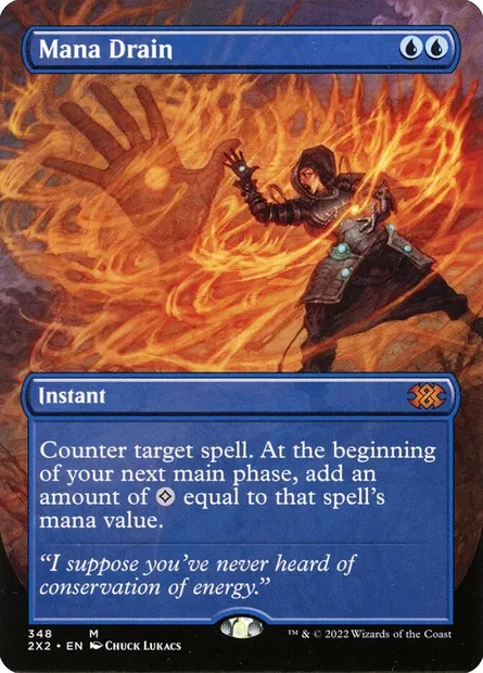 Mana Drain, Magic card 2X2 348 — Double Masters 2022 set