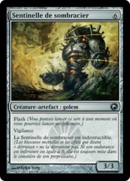 Sentinelle de sombracier, carte Magic SOM 152 — extension Cicatrices de Mirrodin