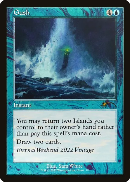 Gush, Magic card PEWK 2022a — Eternal Weekend set