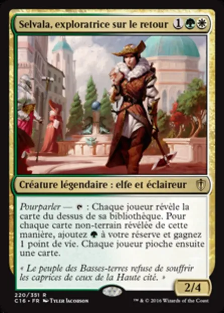 Selvala, exploratrice sur le retour, carte Magic C16 220 — extension Commander 2016