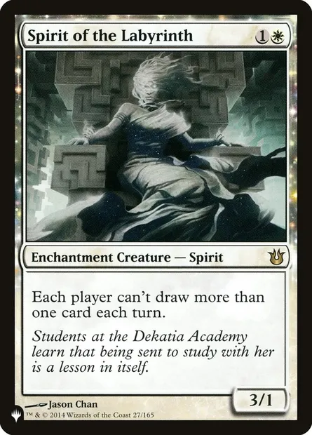 Esprit du Labyrinthe, carte Magic PLST BNG-27 — extension The List