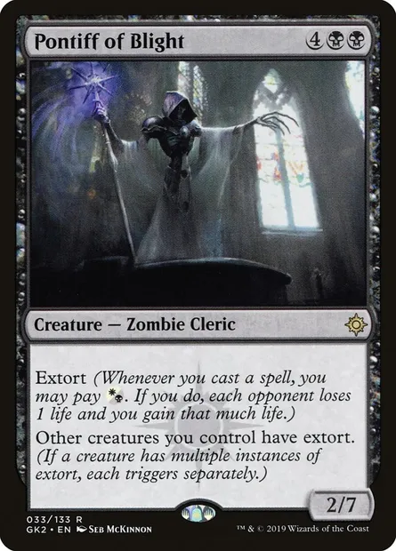 Pontiff of Blight, Magic card GK2 33 — RNA Guild Kit set