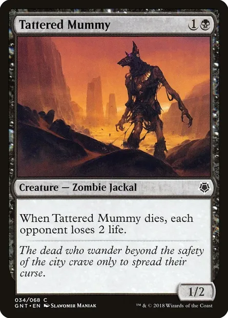 Tattered Mummy, Magic card GNT 34 — Game Night set