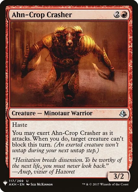 Ahn-Crop Crasher, Magic card PLST AKH-117 — The List set