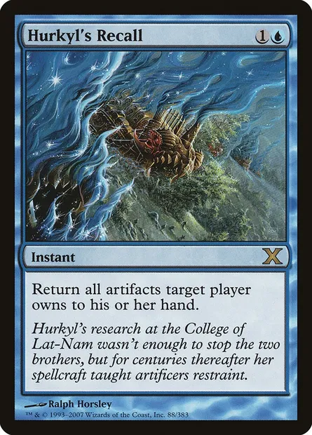 Hurkyl's Recall, Magic card 10E 88 — Tenth Edition set