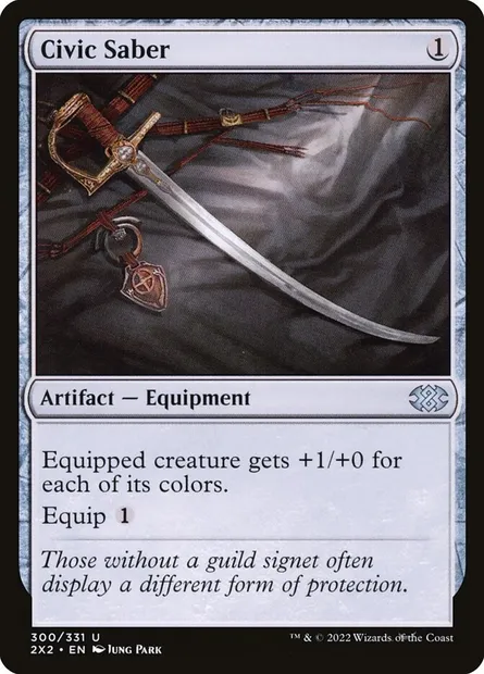 Civic Saber, Magic card 2X2 300 — Double Masters 2022 set