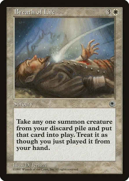 Breath of Life, Magic card POR 10 — Portal set
