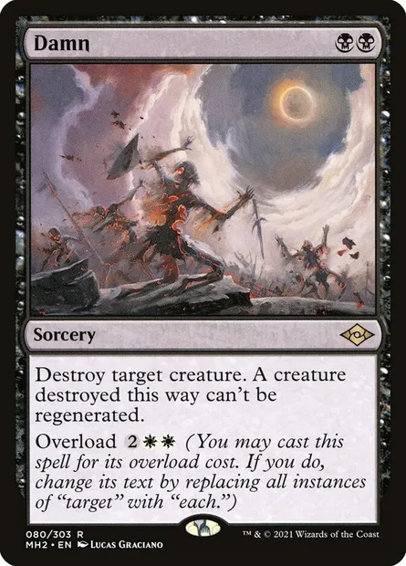 Damn, Magic card MH2 80 — Modern Horizons 2 set