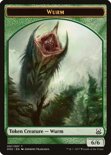 Wurm, Magic card TDDS 7 — Duel Decks: Mind vs. Might Tokens set