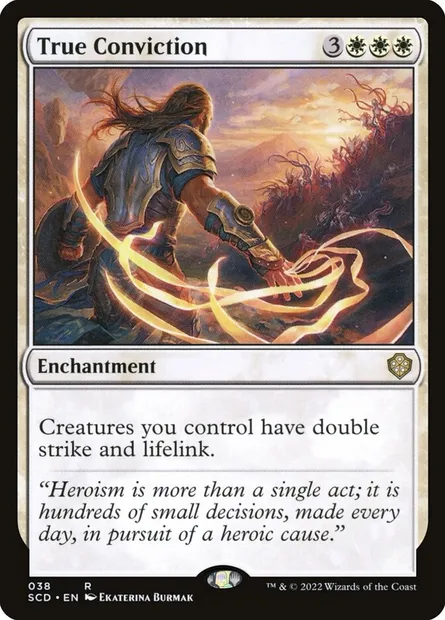 Pure conviction, carte Magic SCD 38 — extension Starter Commander Decks