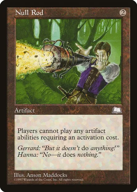 Null Rod, Magic card WTH 154 — Weatherlight set