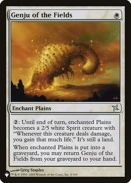 Genju des champs, carte Magic PLST BOK-5 — extension The List