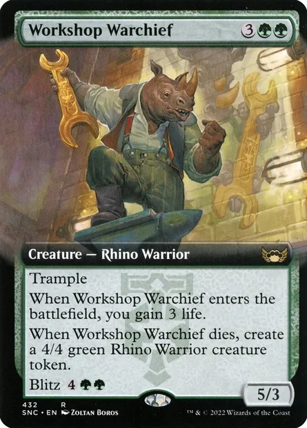 Workshop Warchief, Magic card SNC 432 — Streets of New Capenna set