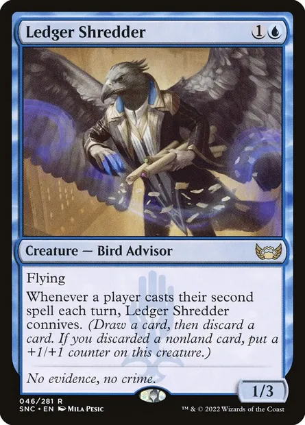 Ledger Shredder, Magic card SNC 46 — Streets of New Capenna set