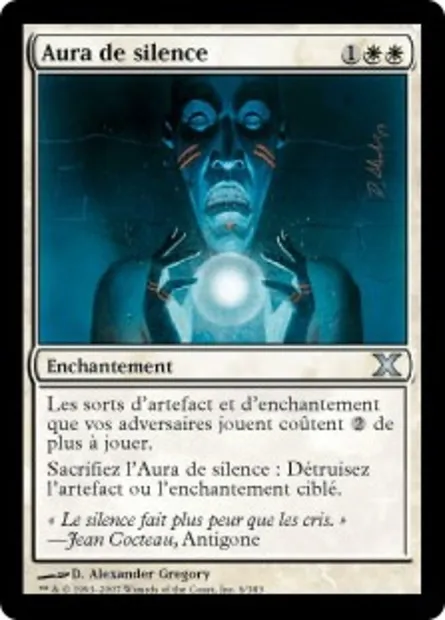 Aura de silence, carte Magic 10E 6 — extension Dixième édition