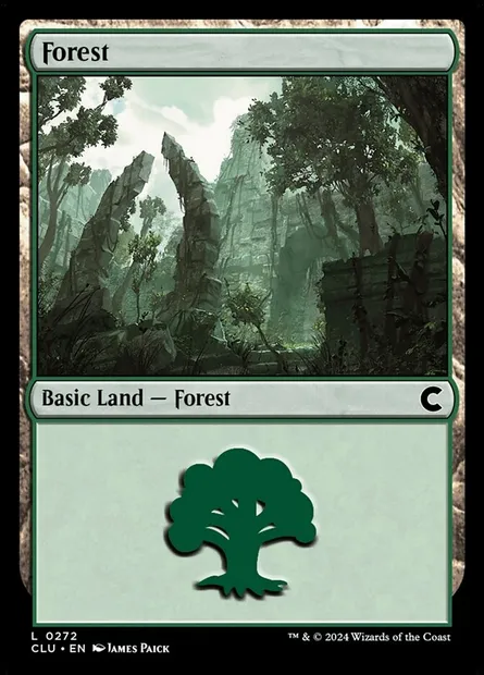 Forêt, carte Magic CLU 272 — extension Ravnica: Clue Edition