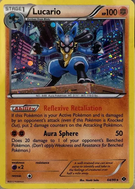 Lucario, carte Pokémon TDX 064-2 — extension Theme Deck & Blisters Exclusives