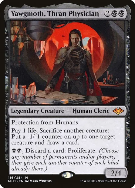 Yawgmoth, Thran Physician, Magic card MH1 116 — Modern Horizons set