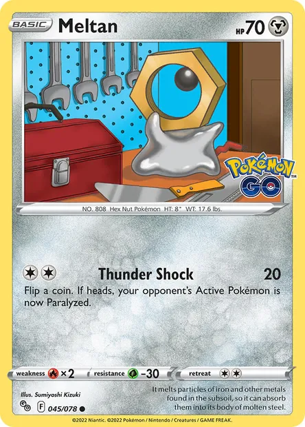 Meltan, Pokémon card PGO 045 — Pokémon GO set