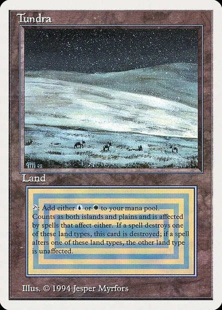 Tundra, Magic card SUM 289 — Summer Magic / Edgar set