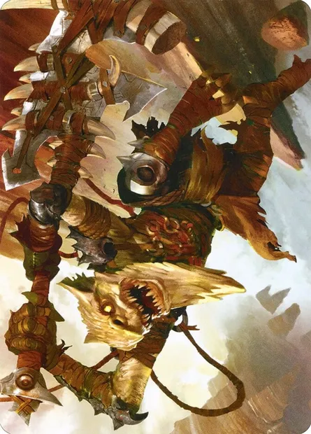 Teeterpeak Ambusher // Teeterpeak Ambusher, carte Magic AZNR 67 — extension Zendikar Rising Art Series