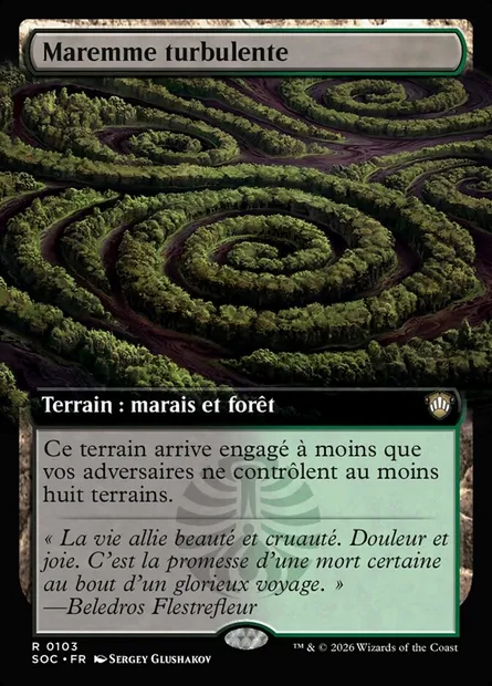 Maremme turbulente, carte Magic SOC 103 — extension Secrets of Strixhaven Commander