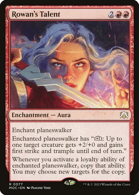 Rowan's Talent, Magic card MOC 77 — March of the Machine Commander set