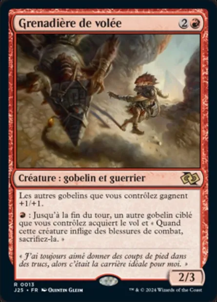 Grenadière de volée, carte Magic J25 13 — extension Foundations Jumpstart
