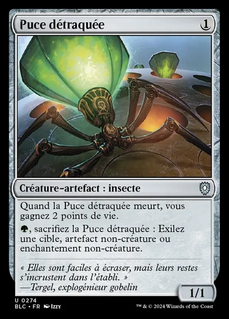 Puce détraquée, carte Magic BLC 274 — extension Bloomburrow Commander