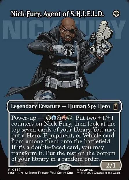 Nick Fury, Agent of S.H.I.E.L.D., Magic card MSH 357 — Marvel Super Heroes set