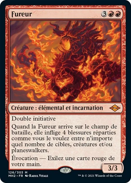 Fureur, carte Magic MH2 126 — extension Horizons du Modern 2