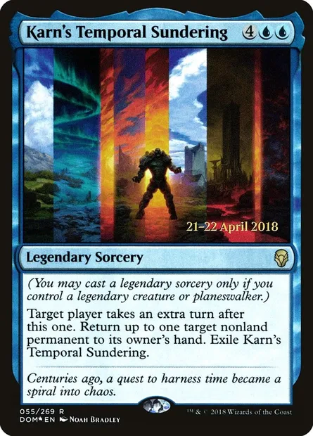 Karn's Temporal Sundering, Magic card PDOM 55s — Dominaria Promos set