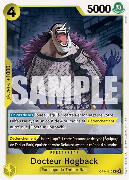Docteur Hogback, carte One Piece OP14-110 — extension LES SEPT DE LA MER D'AZUR
