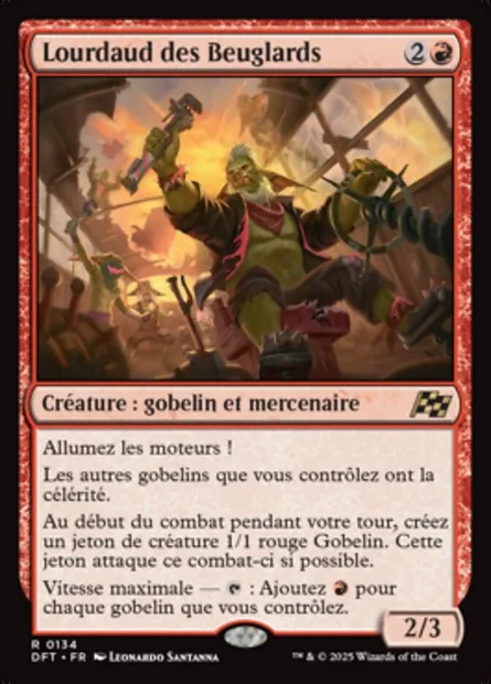 Lourdaud des Beuglards, carte Magic DFT 134 — extension Aetherdrift