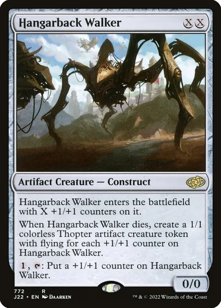 Hangarback Walker, Magic card J22 772 — Jumpstart 2022 set