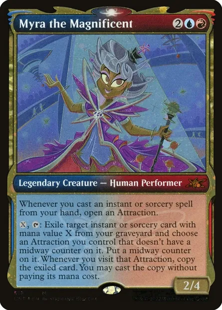 Myra the Magnificent, carte Magic UNF 518 — extension Unfinity