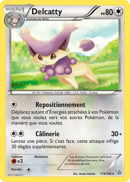 Delcatty, carte Pokémon PRC 114 — extension Primo-Choc