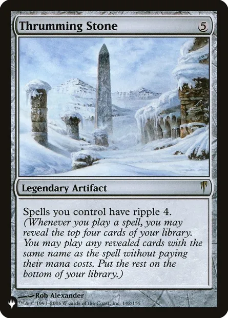 Thrumming Stone, Magic card PLST CSP-142 — The List set