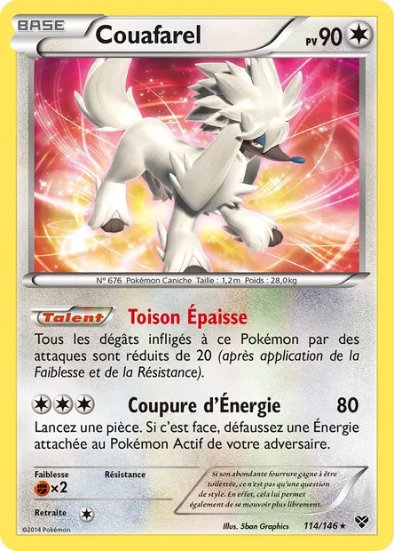 Couafarel, carte Pokémon XY 114 — extension XY