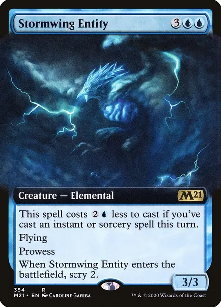 Stormwing Entity, Magic card M21 354 — Core Set 2021 set
