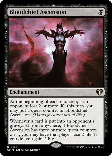 Bloodchief Ascension, Magic card CMM 139 — Commander Masters set