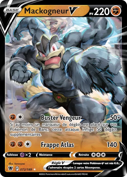 Mackogneur V, carte Pokémon ASR 072 — extension Astres Radieux